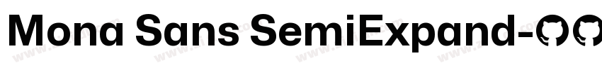 Mona Sans SemiExpand字体转换